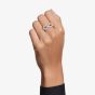 Swarovski Hyperbola Rhodium Plated Infinity Cocktail Ring 567969