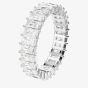 Swarovski Matrix Rhodium Plated Cubic Zirconia Full Eternity Ring 569341