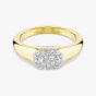 Swarovski Dextera Octagon Gold Tone Plated White Crystal Ring 5732851