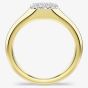 Swarovski Dextera Octagon Gold Tone Plated White Crystal Ring 5732851