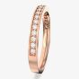 Swarovski Rare Rose Gold Tone White Crystal Channel Half Eternity Ring 5032