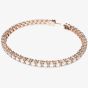 Swarovski Matrix White Rose Gold Plated Tennis Bracelet 5657659 M