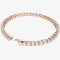 Swarovski Matrix White Rose Gold Plated Tennis Bracelet 5657659 M