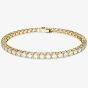 Swarovski Matrix Gold Plated Tennis Bracelet 5657664 M