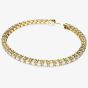 Swarovski Matrix Gold Plated Tennis Bracelet 5657664 M