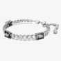 Swarovski Matrix Green Mixed Cuts Tennis Rhodium Plated Bracelet 5666422 (M)