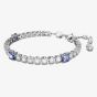 Swarovski Matrix Blue Mixed Cuts Tennis Rhodium Plated Bracelet 5666426 (M)