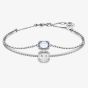 Swarovski Stilla Blue Mixed Cuts Rhodium Plated Bangle 5668244 (M)