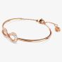 Swarovski Hyperbola Rose Gold Plated Infinity Bangle 5679443