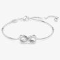 Swarovski Hyperbola Rhodium Plated White Infinity Bracelet 5679664