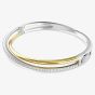 Swarovski Hyperbola Crossover Crystal Two Tone Bangle 5689720