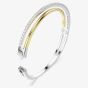 Swarovski Hyperbola Crossover Crystal Two Tone Bangle 5689720