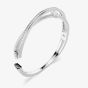 Swarovski Hyperbola Rhodium Plated Crossover Bangle 569122