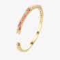 Swarovski Matrix Gold Plated Pink Crystal Bangle 5705791