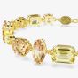 Swarovski Gema Gold Tone Plated Mixed Yellow Crystal Bracelet 5718072