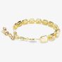 Swarovski Millenia Gold Tone Plated Octagonal Crystal Tennis Bracelet 5720912