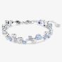 Swarovski Constella Rhodium Plated Blue & White Crystal Bracelet 5722479