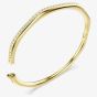 Swarovski Dextera Gold Tone Plated Small Octogan White Crystal Bangle 572458