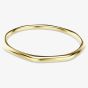 Swarovski Dextera Gold Tone Plated Medium Octagon White Crystal Bangle 5724581