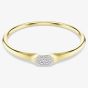Swarovski Dextera Gold Tone Plated Round Cut Crystal Bangle 572459