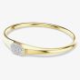 Swarovski Dextera Gold Tone Plated Round Cut Crystal Bangle 572459