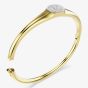 Swarovski Dextera Gold Tone Plated Round Cut Crystal Bangle 572459