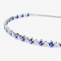 Swarovski Matrix Rhodium Plated Blue & White Zirconia Toggle Bracelet 5725854