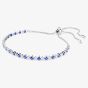 Swarovski Matrix Rhodium Plated Blue & White Zirconia Toggle Bracelet 5725854