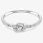 Swarovski Matrix Rhodium Plated Medium Zirconia Knot Bangle 5727120