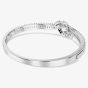 Swarovski Matrix Rhodium Plated Medium Zirconia Knot Bangle 5727120