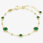 Swarovski Imber Gold Tone Plated Green Crystal Bracelet 5730676