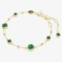 Swarovski Imber Gold Tone Plated Green Crystal Bracelet 5730676