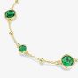 Swarovski Imber Gold Tone Plated Green Crystal Bracelet 5730676