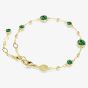 Swarovski Imber Gold Tone Plated Green Crystal Bracelet 5730676