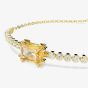 Swarovski Matrix Gold Tone Plated Caramel Zirconia Tennis Bracelet 5730699