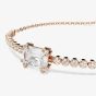 Swarovski Matrix Rose Gold Tone Plated White Zirconia Tennis Bracelet 5730706