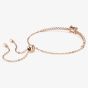 Swarovski Matrix Rose Gold Tone Plated White Zirconia Tennis Bracelet 5730706