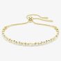 Swarovski Matrix Gold Tone Plated White Zirconia Tennis Bracelet 5730709