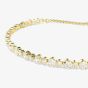 Swarovski Matrix Gold Tone Plated White Zirconia Tennis Bracelet 5730709