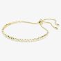 Swarovski Matrix Gold Tone Plated White Zirconia Tennis Bracelet 5730709
