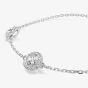 Swarovski Una Rhodium Plated Round White Crystal Bracelet 5732272