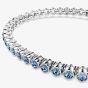 Swarovski Imber Rhodium Plated Blue Crystal Tennis Bracelet 5734239