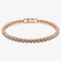 Swarovski Imber Rose Gold Tone Plated Black Crystal Tennis Bracelet 5734240