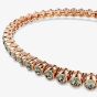Swarovski Imber Rose Gold Tone Plated Black Crystal Tennis Bracelet 5734240