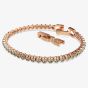 Swarovski Imber Rose Gold Tone Plated Black Crystal Tennis Bracelet 5734240