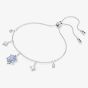 Swarovski Magic Rhodium Plated Blue Zirconia Snowflake Bracelet 5734244