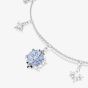 Swarovski Magic Rhodium Plated Blue Zirconia Snowflake Bracelet 5734244