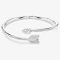 Swarovski Idyllia Rhodium Plated Silver Arrow Bangle 5737264 (M)