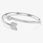 Swarovski Idyllia Rhodium Plated Silver Arrow Bangle 5737264 (M)