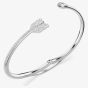 Swarovski Idyllia Rhodium Plated Silver Arrow Bangle 5737264 (M)